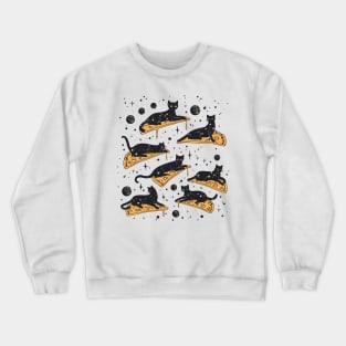 Сats on pizzas Crewneck Sweatshirt